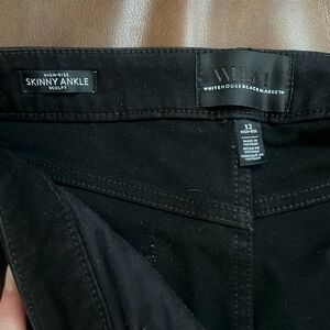 White House Black Market Black Cropped Jeans
